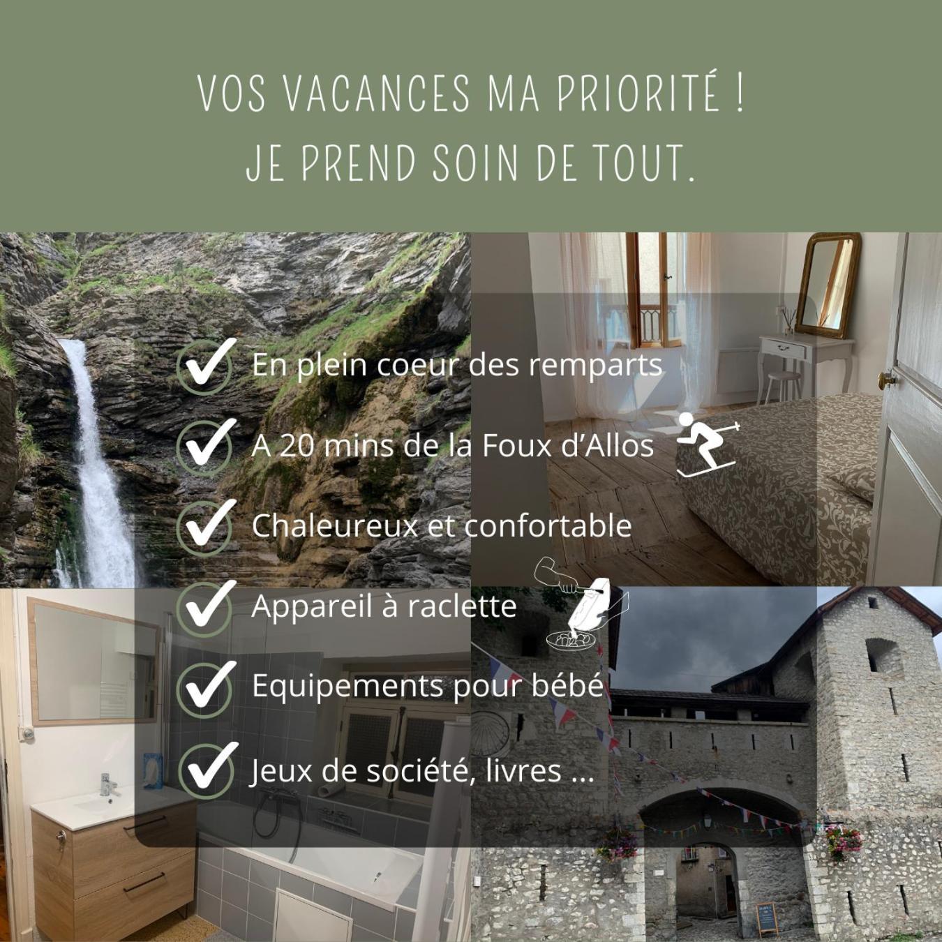 Maison Familiale Des Remparts Colmars Kültér fotó
